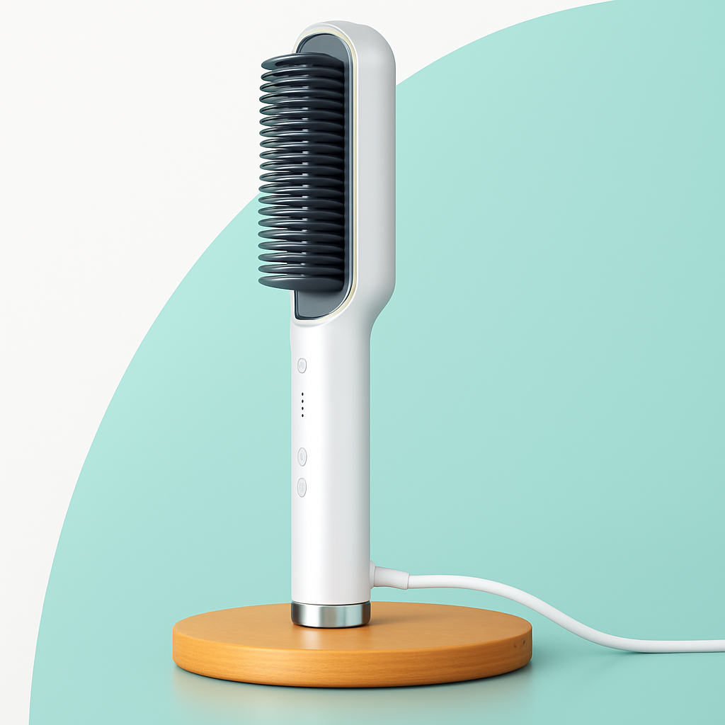 Plancha Eléctrica Cepillo Peine – Alisado Perfecto en Minutos