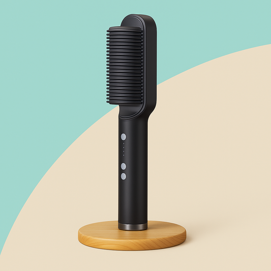 5-in-1 Straightening Brush - Straightens, Dries, Hydrates, Shapes and Anti-Frizz 