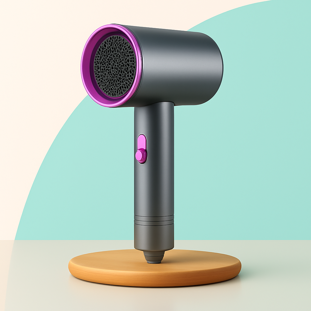 Professional Ionic Hair Dryer with Blue Light Technology