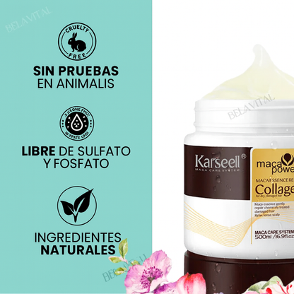 Karseell Mask + Aceite Esencial: Doble Nutrición - Tratamiento Capilar con Colágeno
