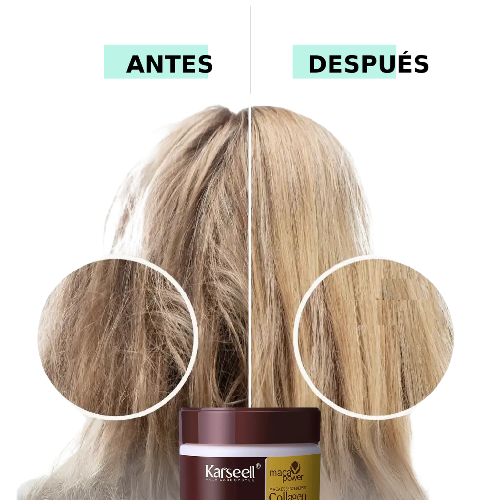 Karseell Mask + Aceite Esencial: Doble Nutrición - Tratamiento Capilar con Colágeno